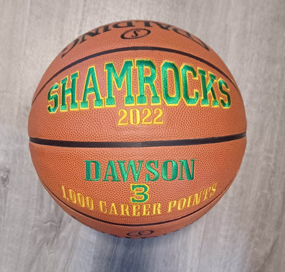 Custom Embroidered Basketball